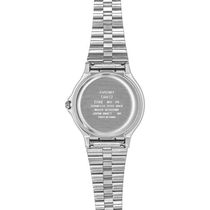Casio Analog Stainless Steel Silver Sunray Dial Quartz MQ-24DA-1A Unisex Watch