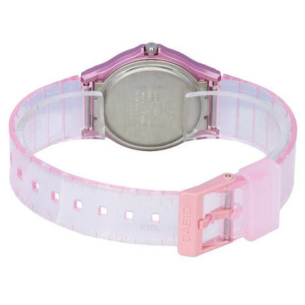 Casio POP Analog Pink Transparent Resin Strap Quartz MQ-24S-4B MQ24S-4B Womens Watch