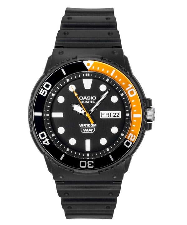 Casio Analog Resin Strap Black Dial Quartz MRW-230H-1E4V 100M Men's Watch