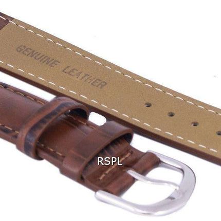 Brown Ratio Brand Leather Strap 20mm