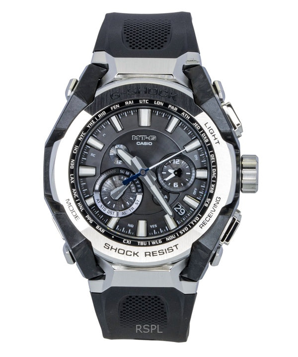 Casio G-Shock MT-G Resin Strap Smartphone Link Analog Black Dial Solar MTG-B4000-1A 200M Men's Watch