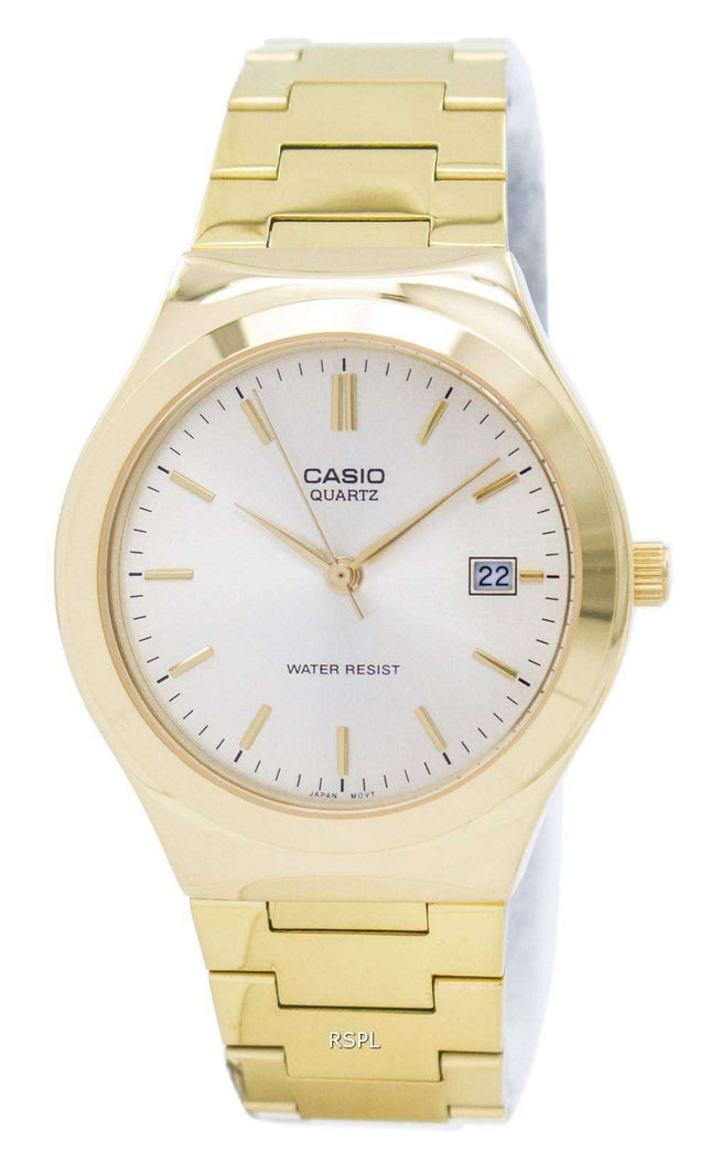 Casio Quartz Analog Gold Tone Dial MTP-1170N-9ARDF MTP-1170N-9AR Mens Watch