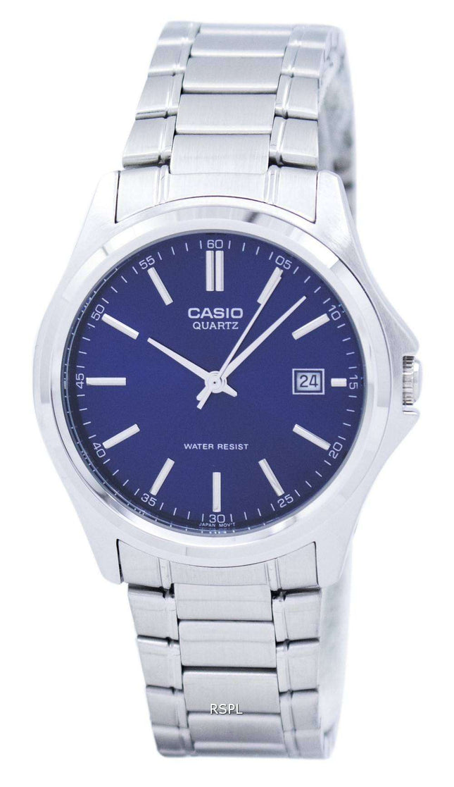 Casio Quartz Analog Stainless Steel Blue Dial MTP-1183A-2ADF MTP-1183A-2A Mens Watch