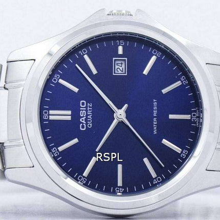 Casio Quartz Analog Stainless Steel Blue Dial MTP-1183A-2ADF MTP-1183A-2A Mens Watch