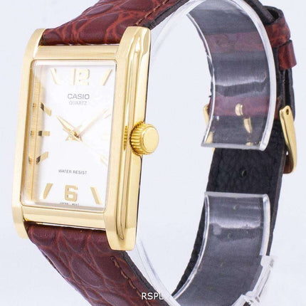 Casio Enticer Quartz Analog Silver Dial MTP-1235GL-7ADF MTP-1235GL-7A Mens Leather Watch