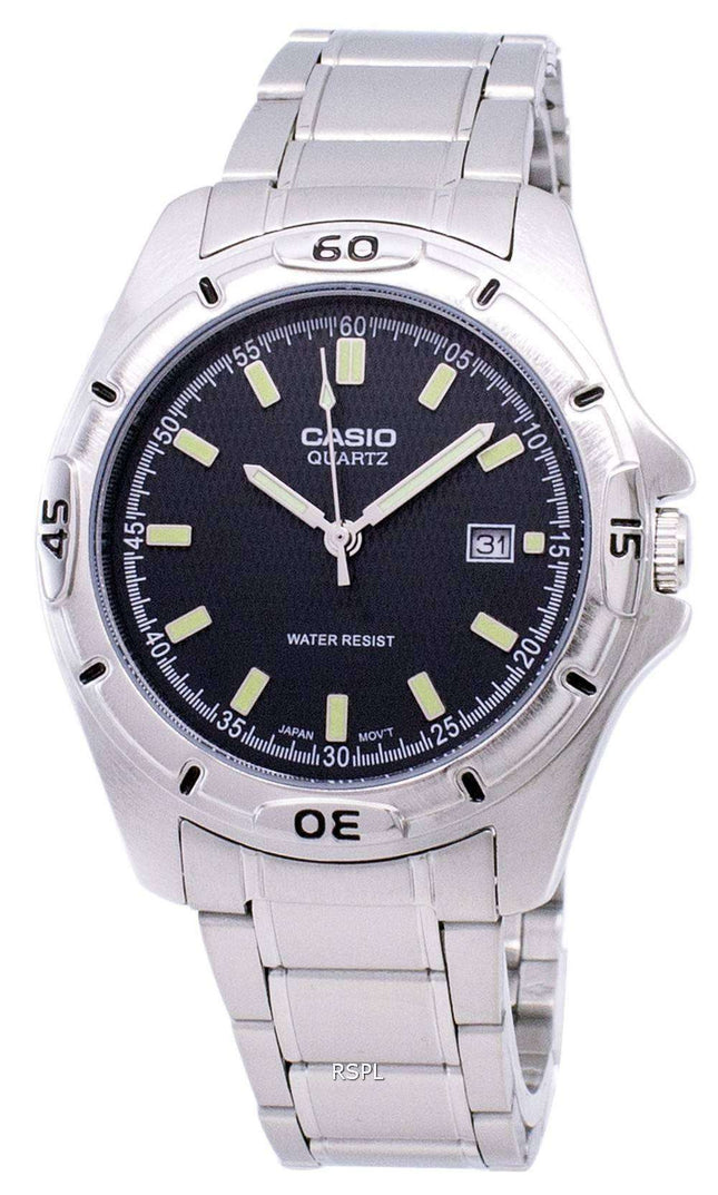 Casio Enticer Quartz Analog Black Dial MTP-1244D-8ADF MTP-1244D-8A Mens Watch
