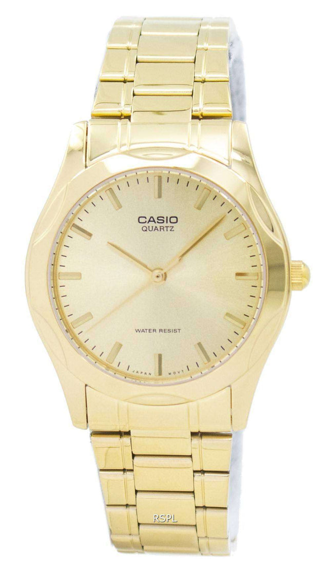 Casio Quartz Analog Gold Plated MTP-1275G-9ADF MTP-1275G-9A Mens Watch