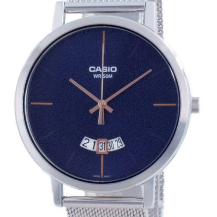 Casio Classic Stainless Steel Mesh Quartz MTP-B100M-2E MTPB100M-2E Men's Watch