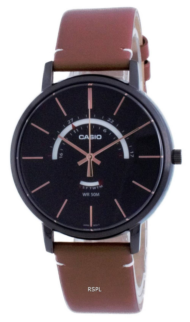 Casio Classic Analog Leather Quartz MTP-B105BL-1A MTPB105BL-1A Men's Watch