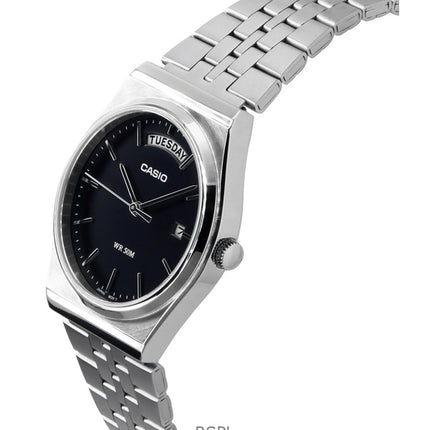 Casio Standard Analog Stainless Steel Black Dial Quartz MTP-B146D-1AV Men's Watch