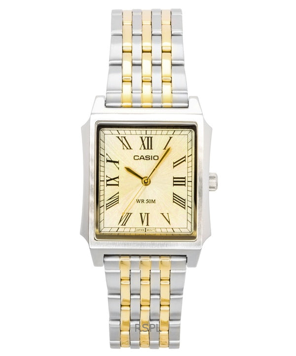 Casio Analog Stainless Steel Gold Dial Quartz MTP-B190SG-9BV Men's Watch