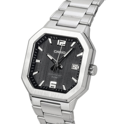 Casio Analog Stainless Steel Black Dial Quartz MTP-B195D-1AV Men's Watch