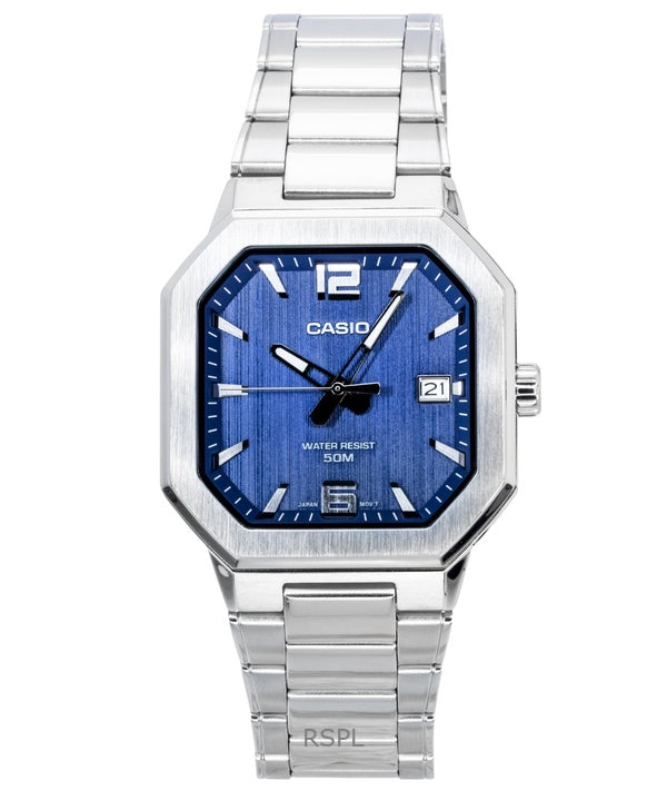 Casio Analog Stainless Steel Blue Dial Quartz MTP-B195D-2AV Men's Watch