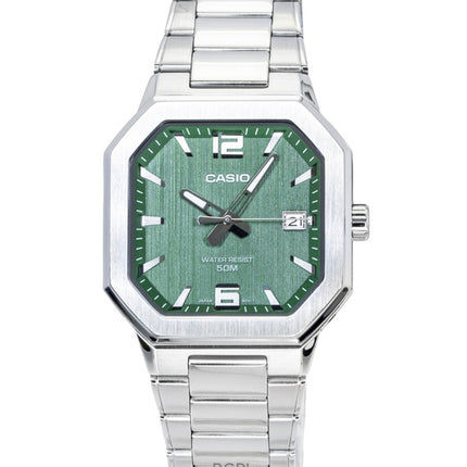Casio Analog Stainless Steel Green Dial Quartz MTP-B195D-3AV Men's Watch