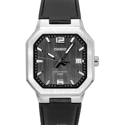 Casio Analog Leather Strap Black Dial Quartz MTP-B195L-1AV Men's Watch
