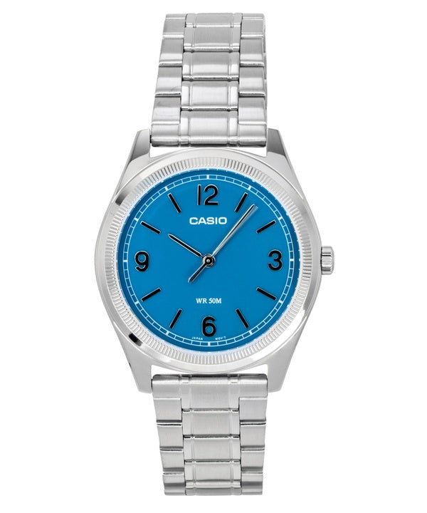 Casio Standard Analog Stainless Steel Teal Blue Dial Quartz MTP-B210D-2A1V Men's Watch