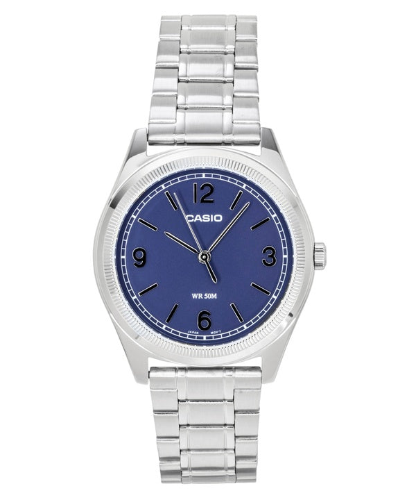 Casio Standard Analog Stainless Steel Navy Blue Dial Quartz MTP-B210D-2A2V Men's Watch