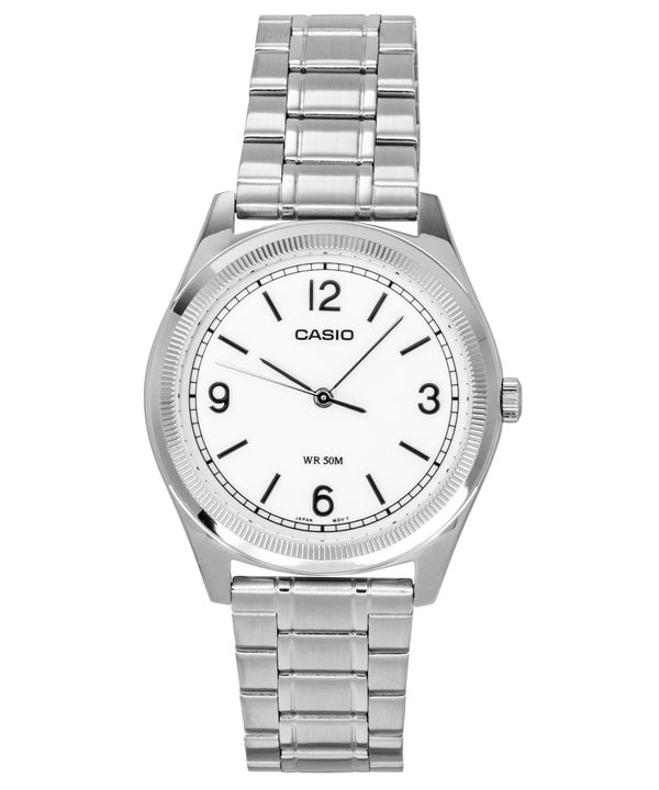 Casio Standard Analog Stainless Steel White Dial Quartz MTP-B210D-7AV Men's Watch