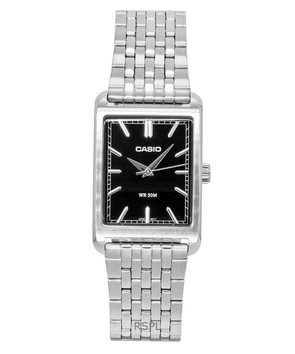 Casio Analog Stainless Steel Black Dial Quartz MTP-B215D-1AV Men's Watch
