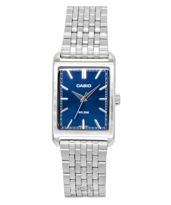 Casio Analog Stainless Steel Blue Dial Quartz MTP-B215D-2AV Men's Watch