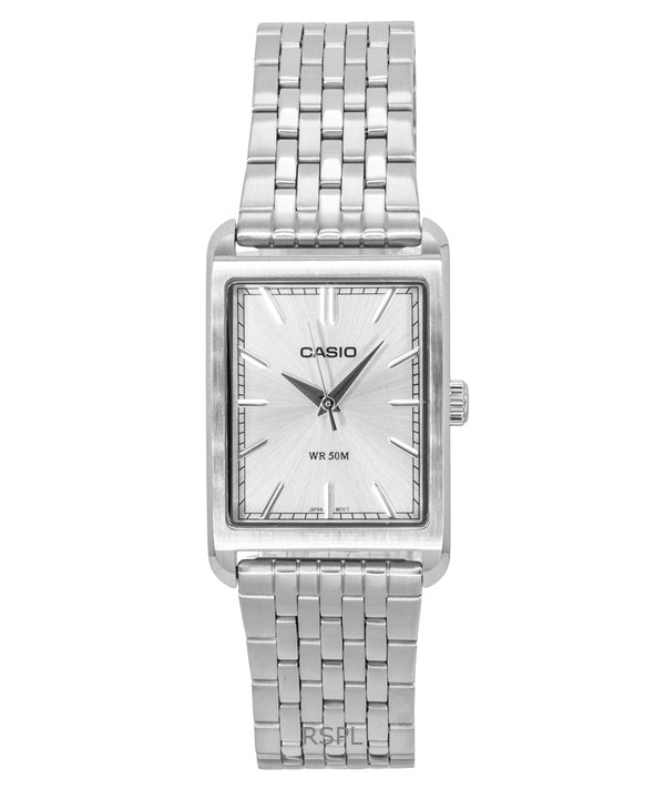 Casio Analog Stainless Steel Silver Dial Quartz MTP-B215D-7AV Men's Watch