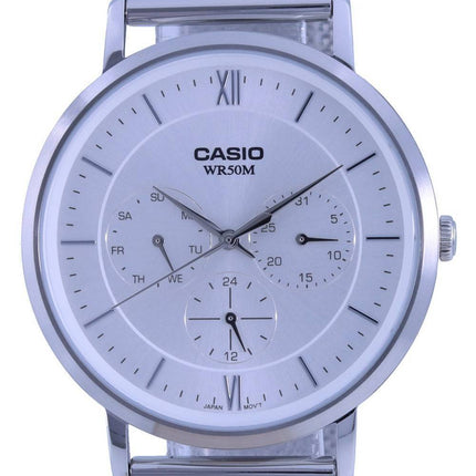 Casio Analog Silver Dial Stainless Steel Quartz MTP-B300M-7A MTPB300M-7 Men's Watch