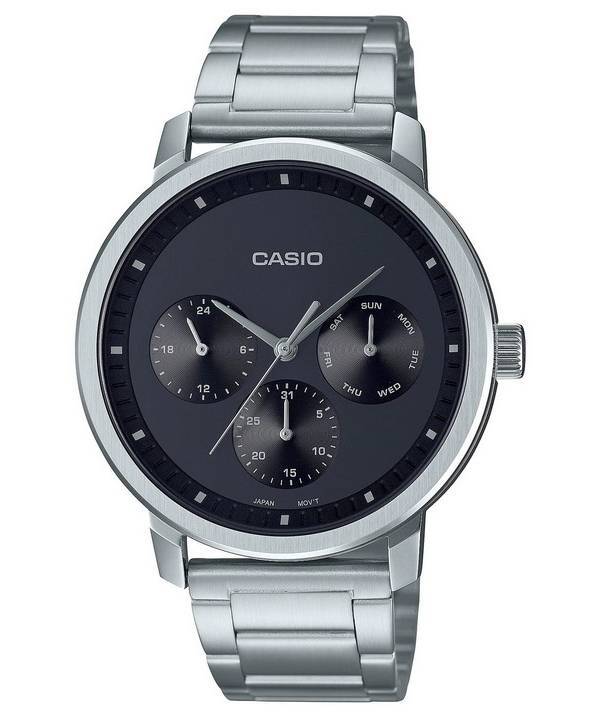 Casio Analog Black Dial Stainless Steel MTP-B305D-1E MTPB305D-1 Men's Watch