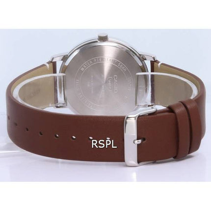 Casio Analog Leather Gold Tone Dial Quartz MTP-B310L-9A MTPB310L-9 Mens Watch