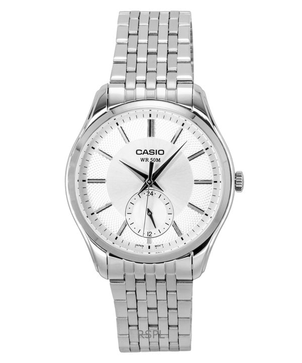 Casio Analog Stainless Steel Silver Dial Quartz MTP-B315D-7AV Men's Watch