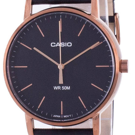 Casio Black Dial Quartz MTP-E171RL-1E MTPE171RL-1 Mens Watch