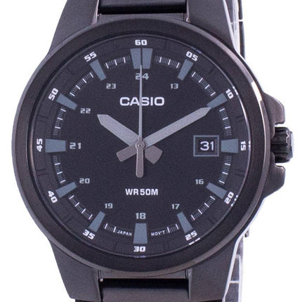 Casio Analog Black Dial Stainless Steel MTP-E173B-1A MTPE173B-1 Mens Watch