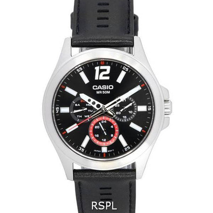 Casio Analog Multifunction Dial Quartz MTP-E350L-1B MTPE350L-1B Men's Watch