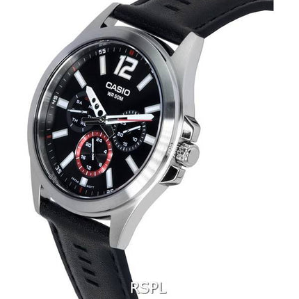 Casio Analog Multifunction Dial Quartz MTP-E350L-1B MTPE350L-1B Men's Watch