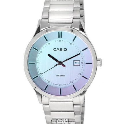Casio Standard Analog Stainless Steel Multicolor Dial Quartz MTP-E605D-7E MTPE605D-7E Men's Watch