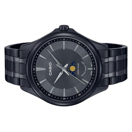 Casio Standard Analog Moon Phase Black Dial Quartz MTP-M100B-1A Mens Watch