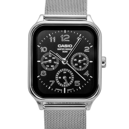 Casio Standard Analog Stainless Steel Black Dial Quartz MTP-M306M-1AV Men's Watch