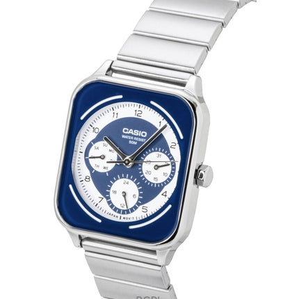 Casio Standard Analog Stainless Steel Blue And White Dial Quartz MTP-M307D-2BV Men's Watch