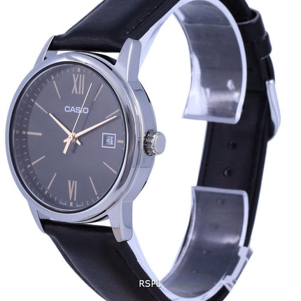 Casio Black Dial Stainless Steel Analog Quartz MTP-V002L-1B3 MTPV002L-1 Men's Watch