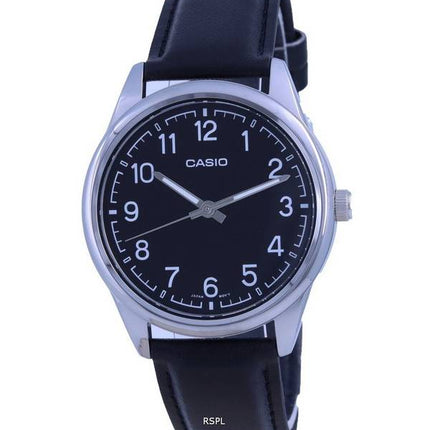 Casio Black Dial Stainless Steel Analog Quartz MTP-V005L-1B4 MTPV005L-1 Mens Watch