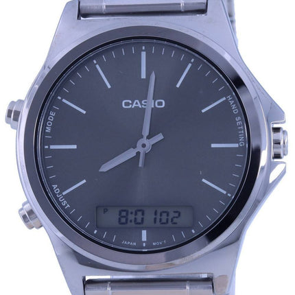 Casio Analog Digital Black Dial Leather Strap MTP-VC01D-8E MTPVC01D-8 Men's Watch