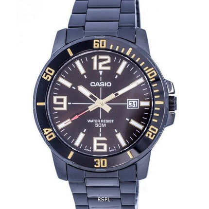 Casio Enticer Analog Black Dial Quartz MTP-VD01B-5BV MTPVD01B-5B Mens Watch
