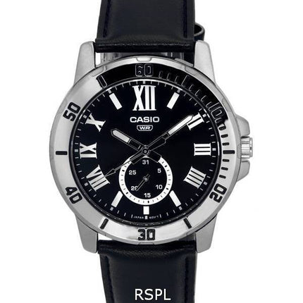 Casio Analog Black Dial Quartz MTP-VD200L-1B MTPVD200L-1B Men's Watch