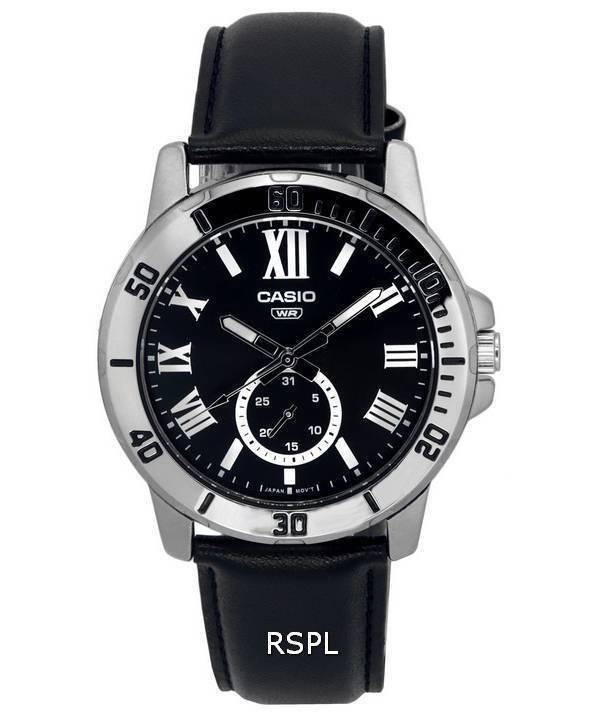 Casio Analog Black Dial Quartz MTP-VD200L-1B MTPVD200L-1B Men's Watch