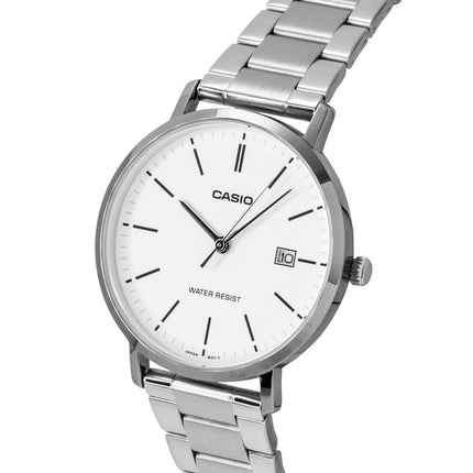Casio Analog Stainless Steel White Dial Quartz MTP-VT05D-7E Men's Watch