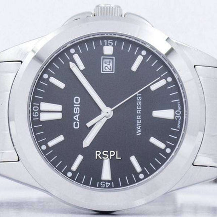 Casio Quartz Analog Black Dial Stainless Steel MTP-1215A-1A2DF MTP-1215A-1A2 Mens Watch