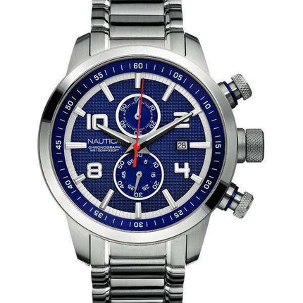 Nautica Chronograph Blue Dial N22550G Mens Watch