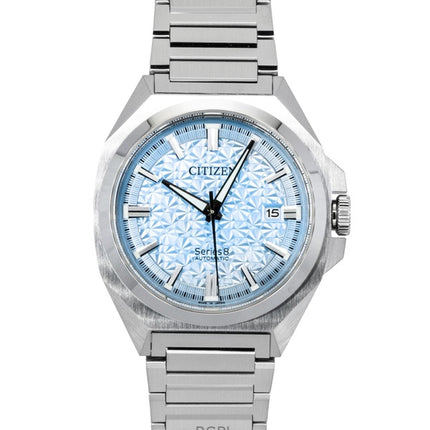 Citizen Series 8 Limited Edition Stainless Steel Light Blue Automatic NB6051-59L 100M Men's Watch