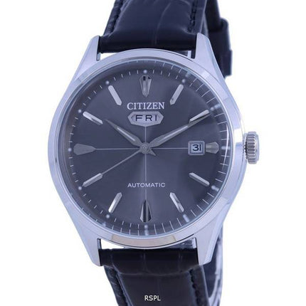Citizen C7 Black Dial Leather Strap Automatic NH8390-20H Men's Watch