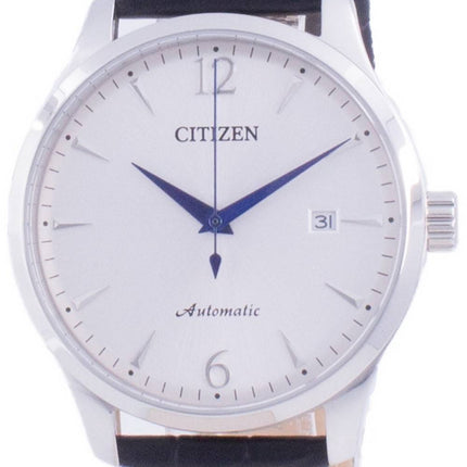 Citizen Silver Dial Calf Leather Strap Mechanical NJ0110-18A Mens Watch