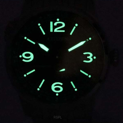 Citizen Pilot Stainless Steel Black Dial Automatic NJ0140-84E 100M Men's Watch
